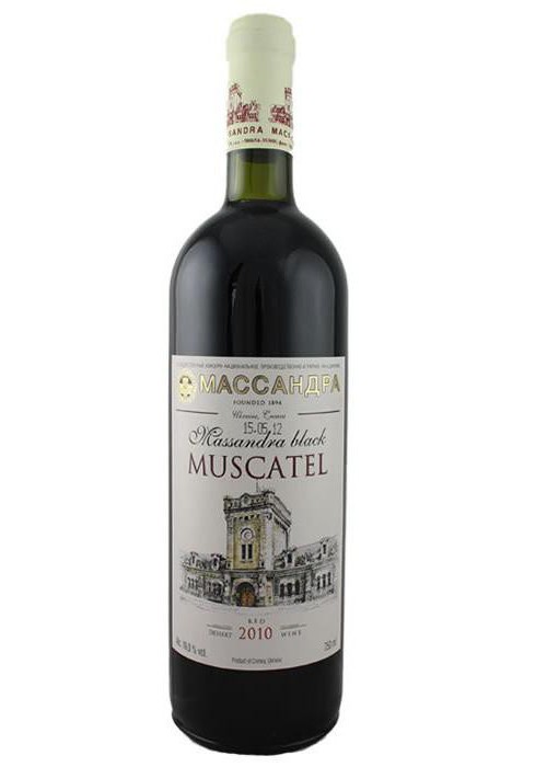 Vin muscatel "Black Massandra"