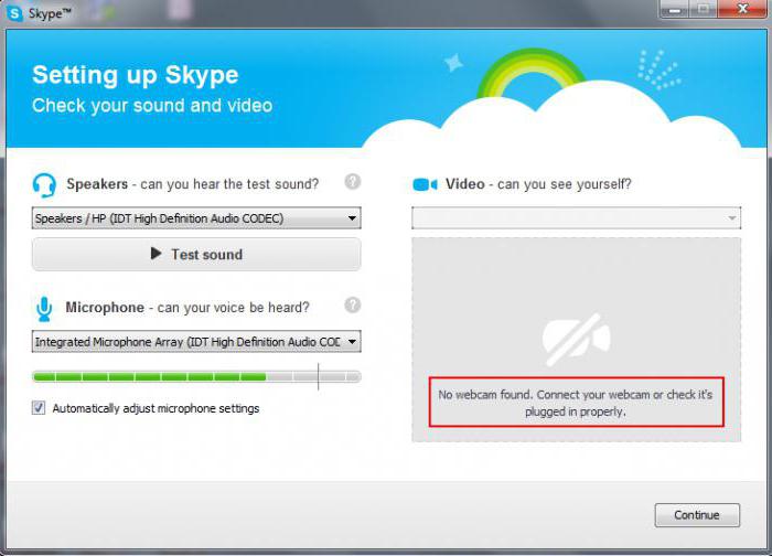 Skype nu a detectat camera de pe laptop