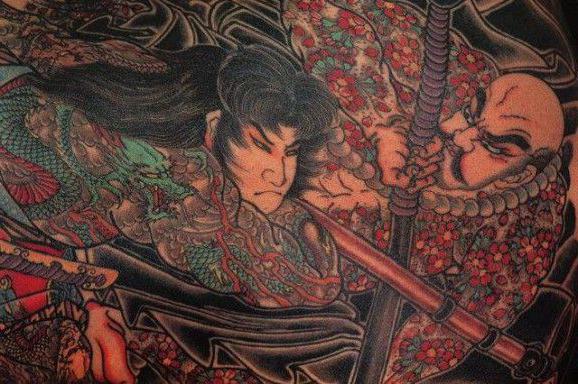 samurai schițele unui tatuaj