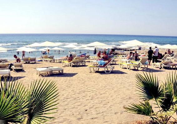 plaja la hotelul "Saritas" 