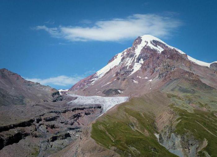 Unde este Kazbek? Munte, atrăgând măreția lui