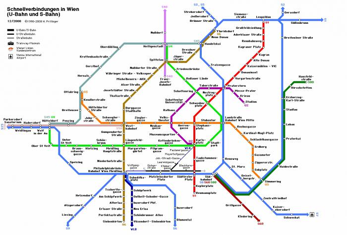 Metro Viena: o schemă pentru turiștii activi și pentru iubitorii de odihnă măsurată