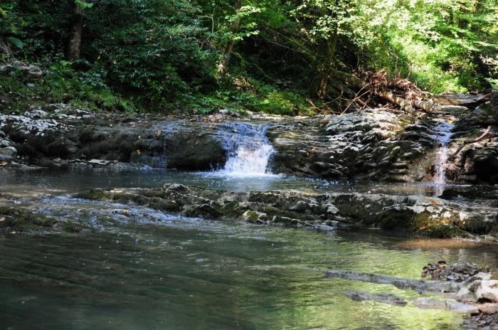 Plesetsk cascade - un punct natural unic al Gelendzhik