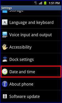 Modificarea datei în Galaxy S III - ghid pentru începători